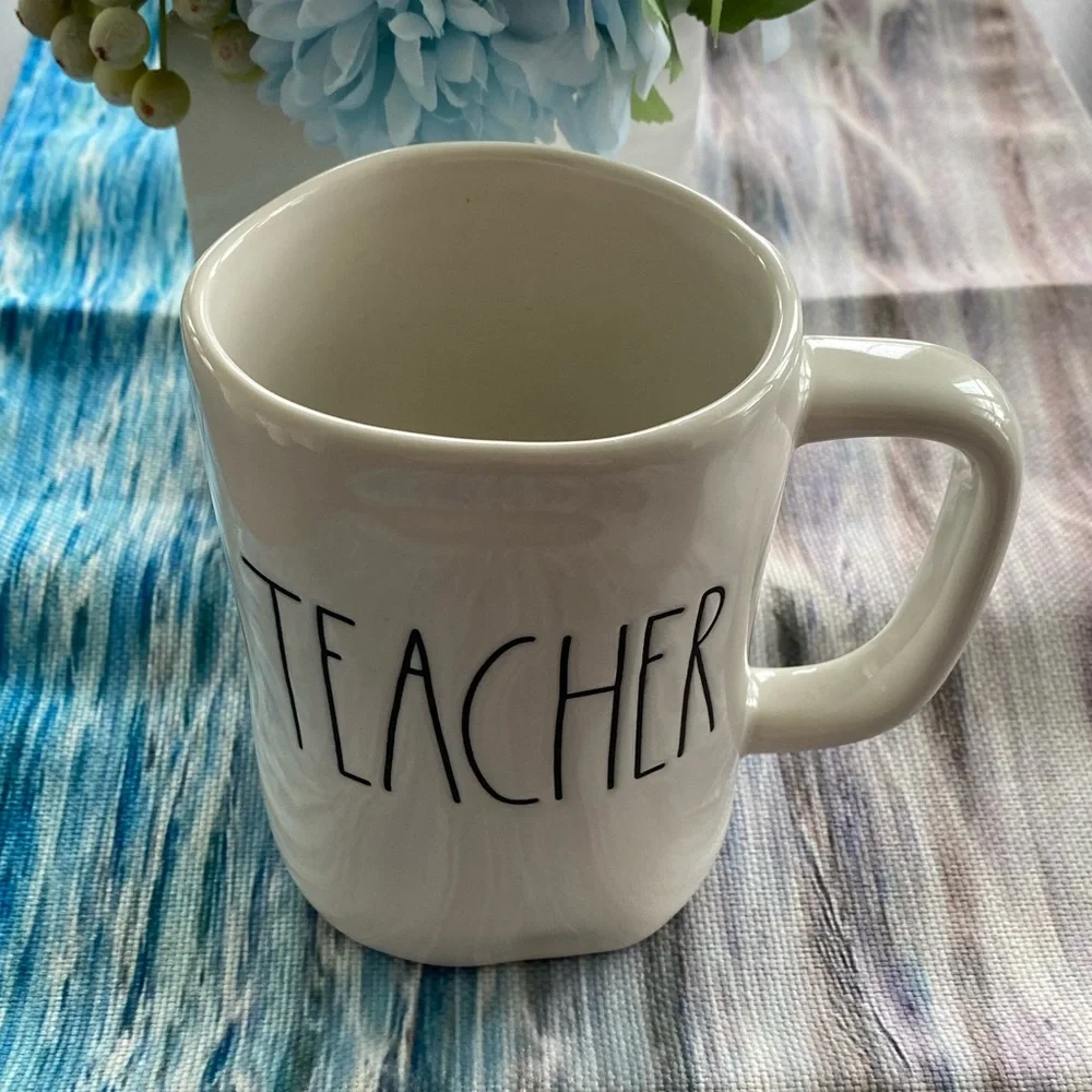 🔥 5/$25 TEACHER Rae Dunn Artisan Collection by Magenta Coffee Mug Coffee Cup - Picture 1 of 6